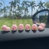 Автомобиль Мини-свинка Украшения Авто Центральная консоль DIY Украшения Подвеска Мультфильм Смола Поросенок Домашние Фигурки Миниатюры Декор для Рабочего Стола