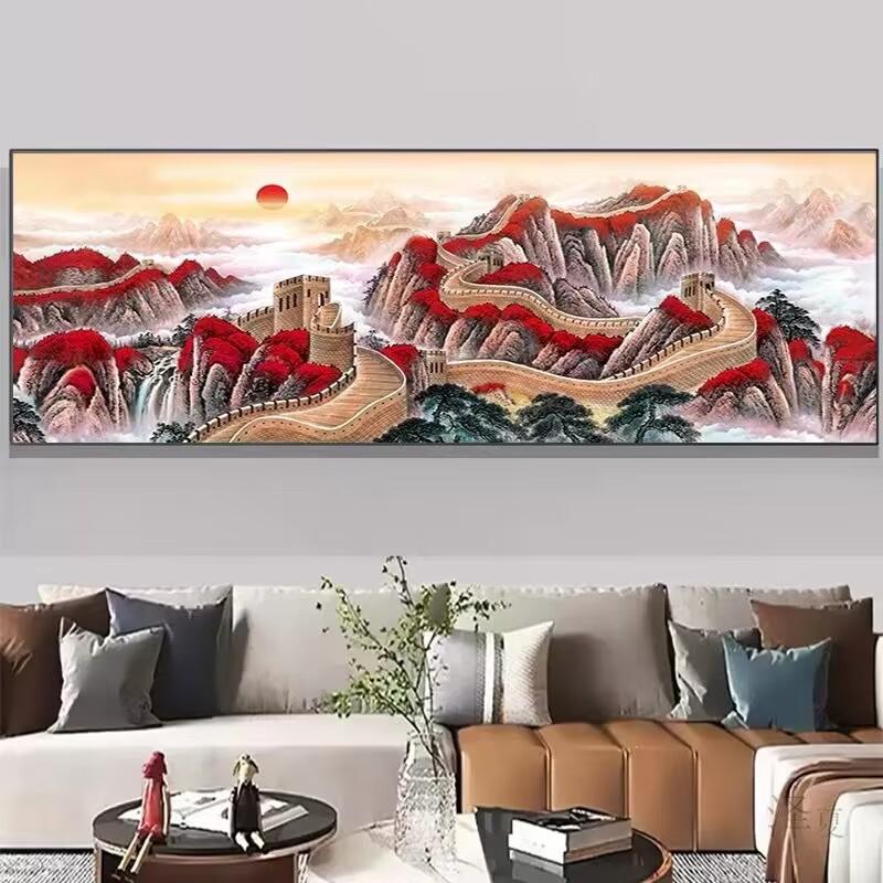 5d Алмазная картина Полная алмазная технология Новая Великая стена Гостиная Алмазная вышивка крестом Пейзаж Удача Мозаика Искусство Сделай Сам