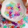 Pendant 4/6/8mm Candy Color Loose Beads AB Color Craft Accessories Round Acrylic Necklace Bracelet 160-1000Pcs DIY Jewelry Making Fashion