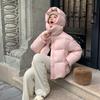 Down Jacket Women's 2025 Winter Fashion Hooded Thickened Puff Feeling White Duck Down Small Bread Jacket