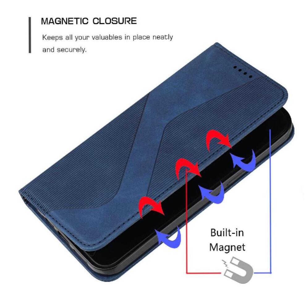 (Blue) Case for Samsung Galaxy A36 5g Card Slots Holder Folio Flip Pu Leather Magnetic Wallet Kickstand