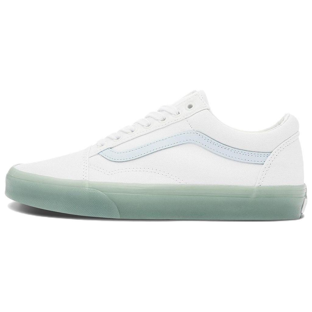Vans Old Skool Series Canvas Side Stripe Lightweight Durable Low-Top Skate Shoes Unisex Sneaker Light-Blue VN0000SB650