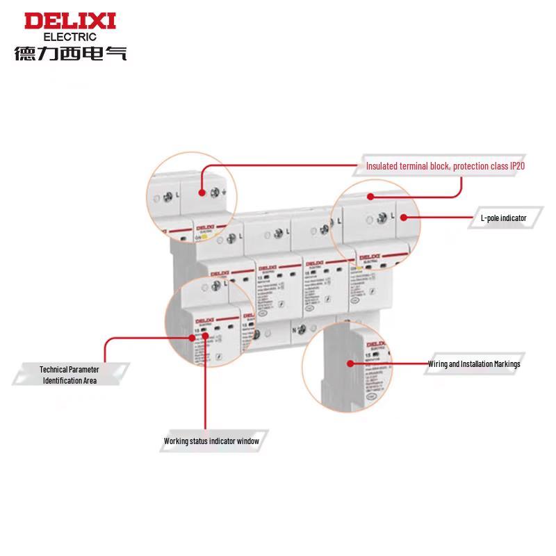 Устройство защиты от перенапряжения DeLixi DZ47sY-II (Китайская версия)
