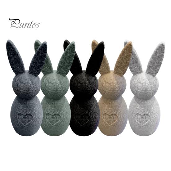 Пасхальный кролик, 3D-печатная фигурка кролика, минималистичный кролик, центральный элемент для домашнего стола, книжной полки, пасхальное украшение камина