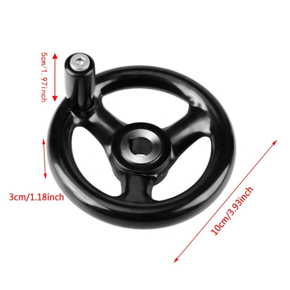 Revolving Handle Round Hand Wheel 12mm Hole Metal Hand Wheel For Milling Machine