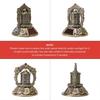 Solar Powered Tibetan Prayer Wheel Buddhist Decorative Ornament for Meditations,Yogas,Relaxation Decors Car Accessories