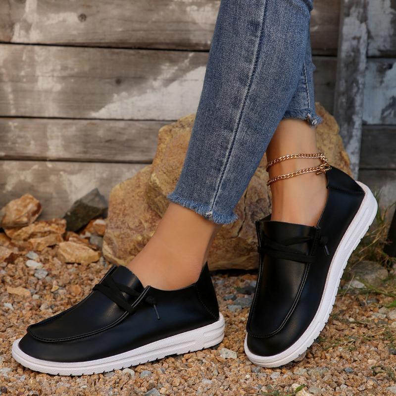 Мода 2024 года. Брендовые женские туфли с перекрестной шнуровкой. Женские туфли на плоской подошве. Модные туфли на плоской подошве с круглым носком. Горячая распродажа. Большие размеры. Однотонные туфли на плоской подошве. Низкий каблук.