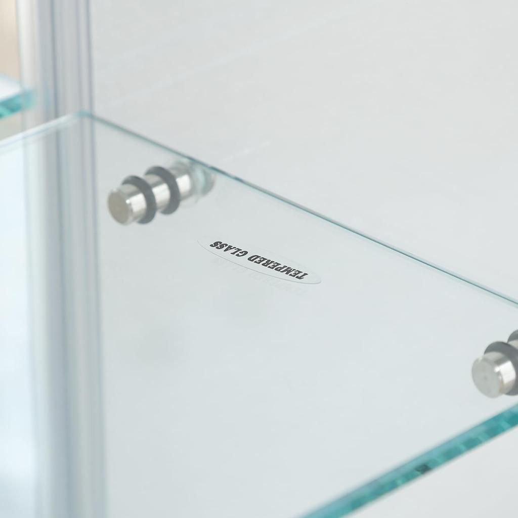 Fuji Boeki Tabletop Collection Case Figure Case 2 Tiers Rear Mirror Ширина x Глубина 20 x Высота Сборка Продукт Белый 63946 42.5 42.5см