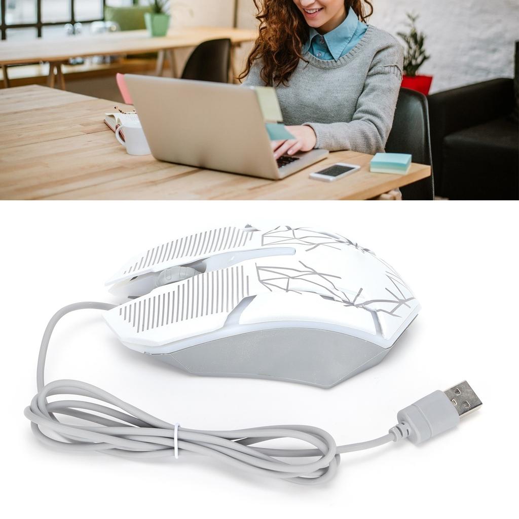 Wired Mouse USB Port Gaming Business Luminous Optical Computer Accessories