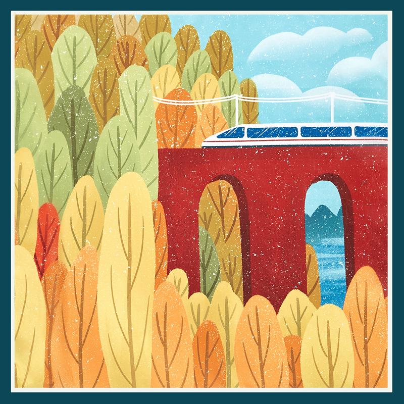 Маленький квадратный шарф, женский весенний новый шелковый атласный шелковый шарф с принтом, шаль на шею, подарок, мода