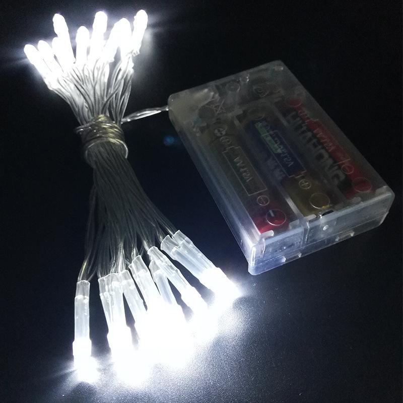Светодиодная гирлянда на батарейках USB - Цветные уличные декоративные огни для свадеб и Рождества