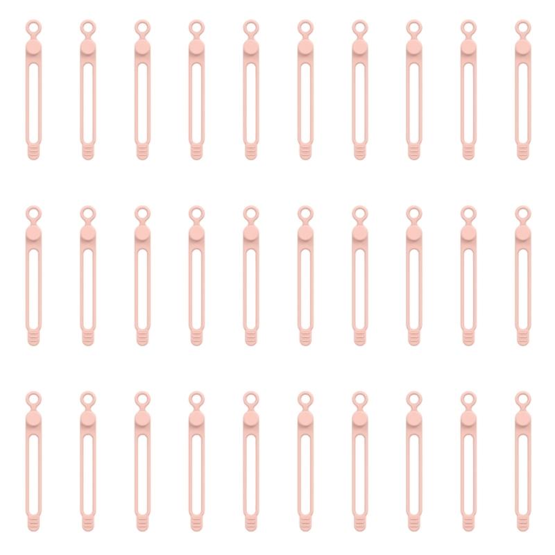 Flexible Silicone Cable Ties Reusable Cord Organizers For Electronics Accessories TangleFree Management