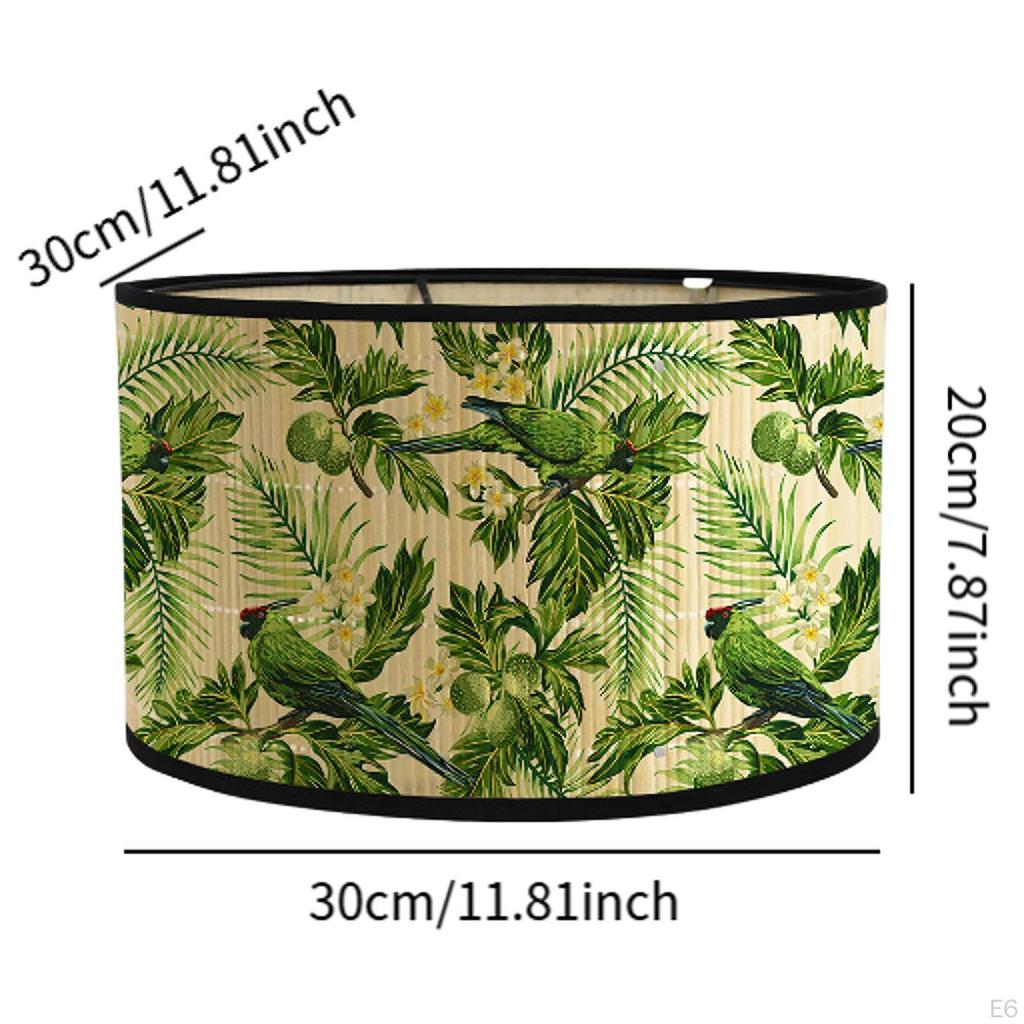 Бамбуковый абажур для потолочного светильника E27 для домашнего декора, абажур для пола, настольный светильник