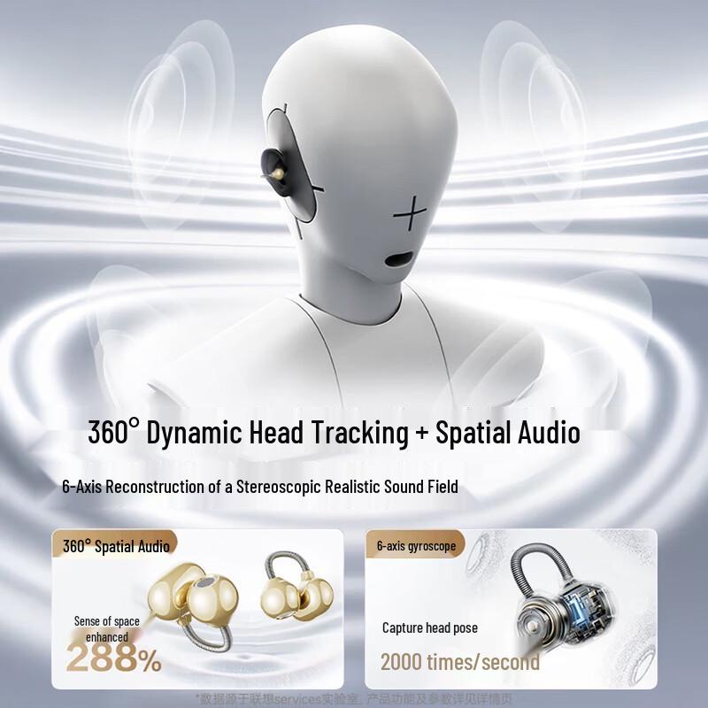 Lenovo LES120 Open-Ear Wireless Bluetooth Sports Gaming Earbuds