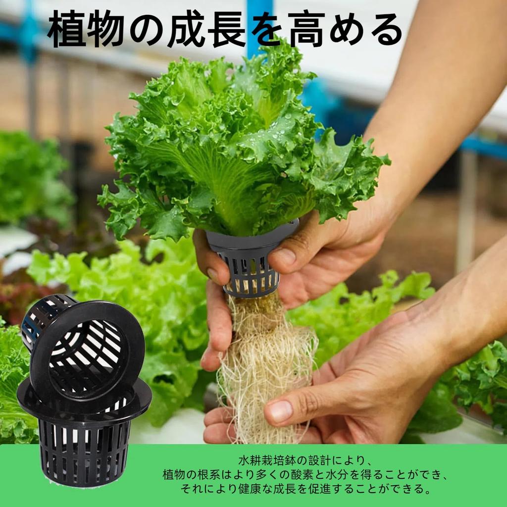 Юрика Горшки для гидропонного выращивания с губкой Набор из 100 горшков для гидропонного выращивания Посадочная корзина Пластиковый сетчатый горшок Корзина для рассады Гидропоника