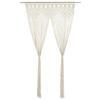 VidaXL Macrame Curtain 140x240 Cm, Cotton