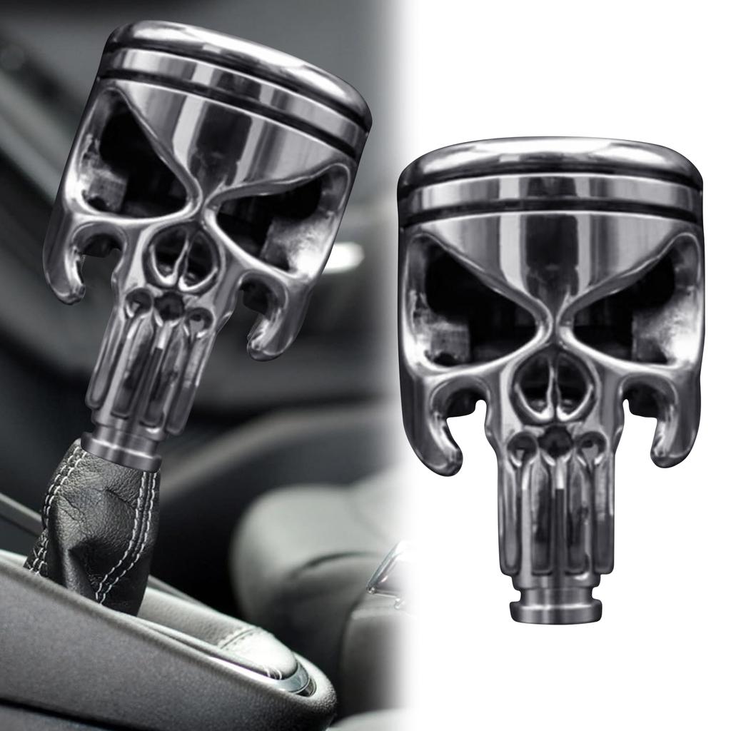 Стильная ручка рычага переключения передач из нержавеющей стали в форме черепа для автомобилей с механической/автоматической коробкой передач