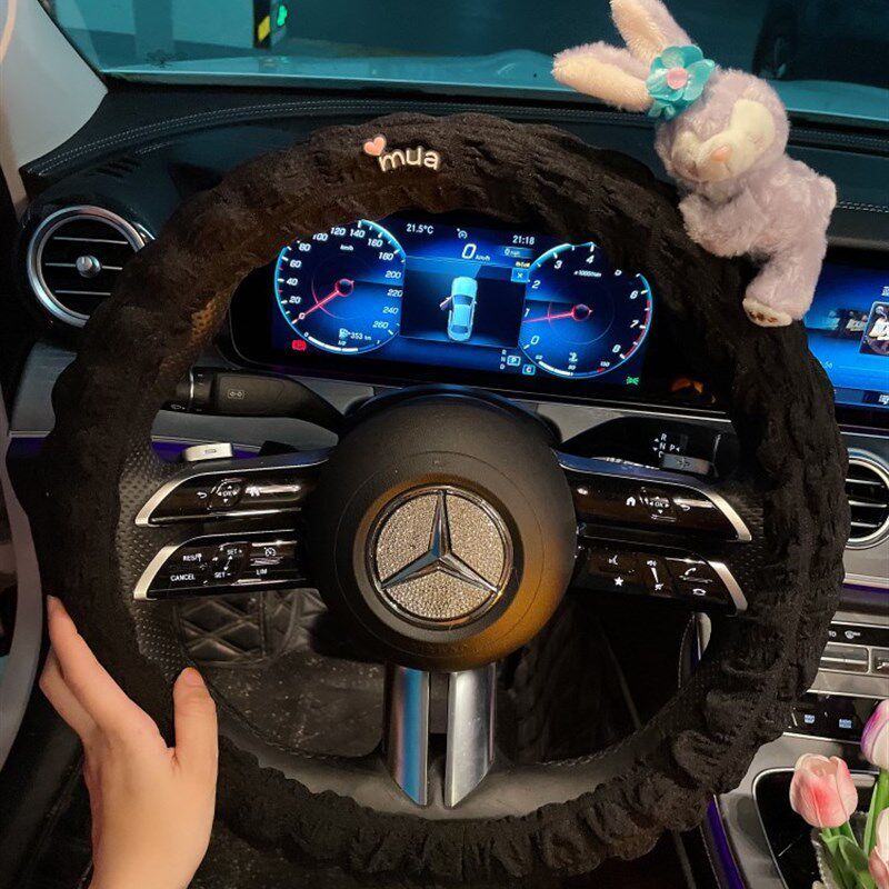 Car Steering Wheel Cover Cute Goddess Style Summer 2024 Korean Cartoon Non-Slip Sweat-Absorbent Ultra-Thin Handle Cover Car Accessories