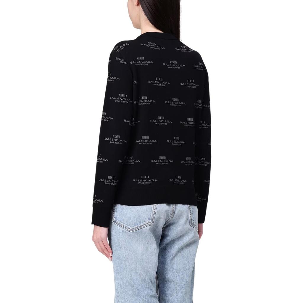 Balenciaga Logo Intarsia Knit Sweater 812576T1724-1269