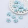 50Pcs 12mm 3D Mini Flower Lotus Flatback Planar Resin Accessories DIY Craft Phone Patches Arts Material