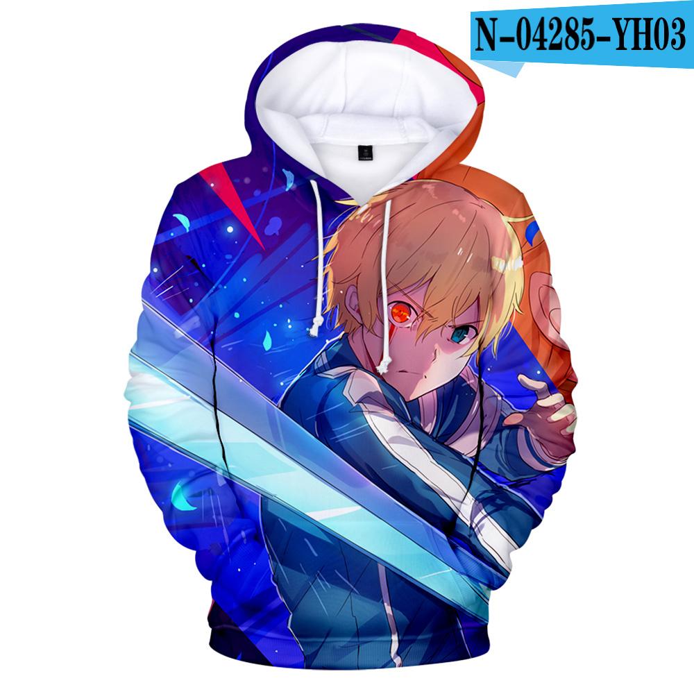 Sword Art Online 3D Printed Hoodies Fashion Casual Sweatshirts Men Women Harajuku Streetwear SAO Oversized Hoodies Pullovers