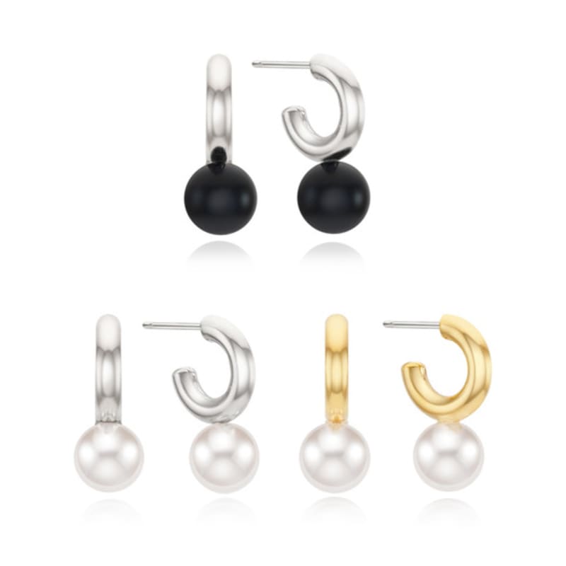 VINTAGE HOLLYWOOD Modern Pearl Earring_VH2479EA005M