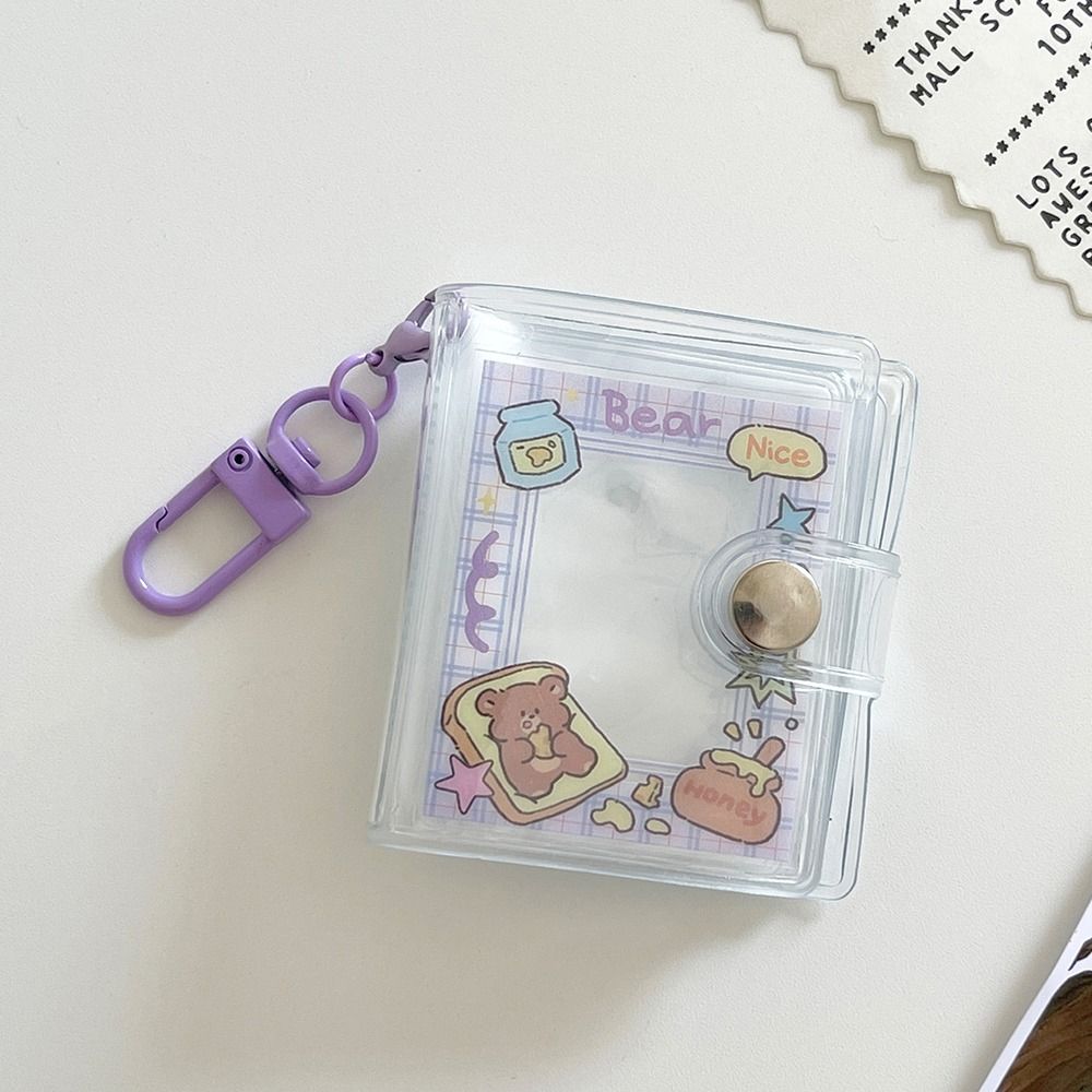 Держатель для фотокарточек Cartoon Idol, 2-дюймовый альбом для хранения карточек, мини-фотоальбом для девочек