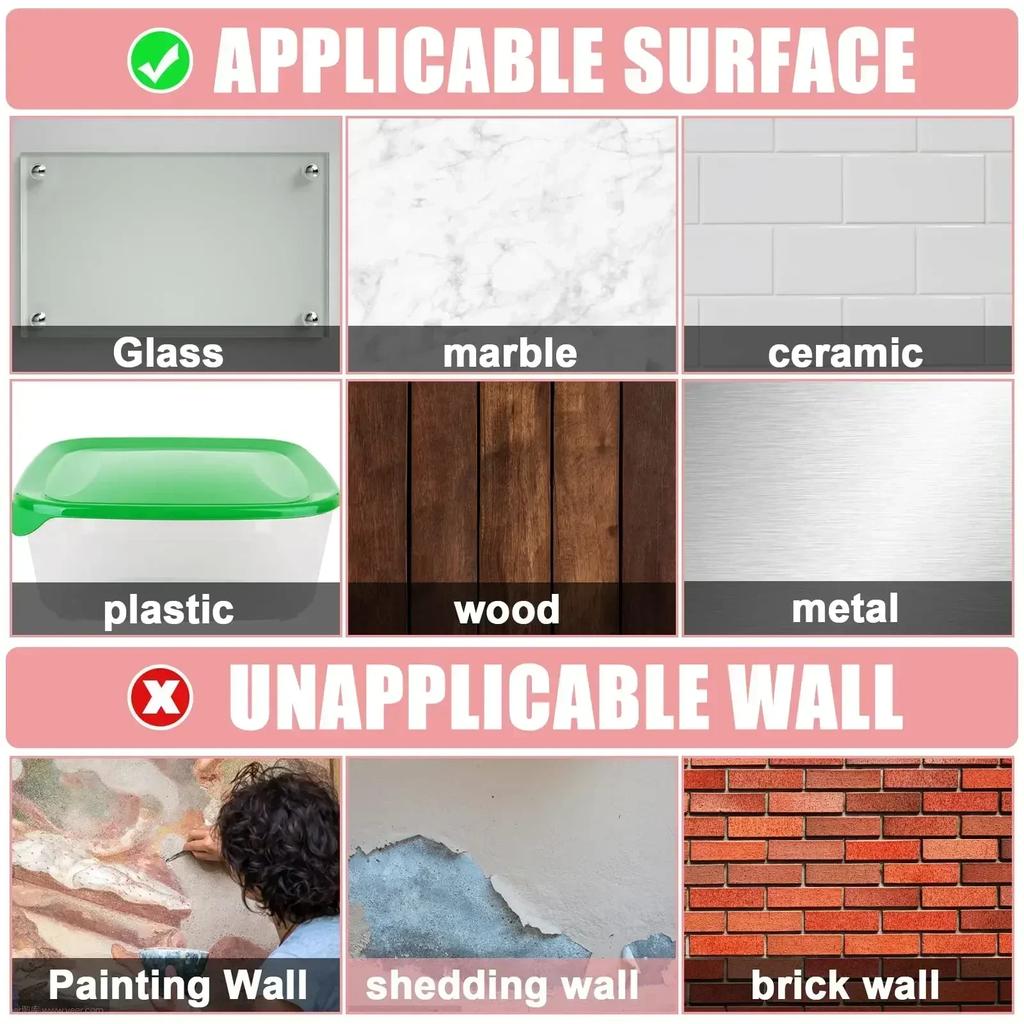 Strong Double Sided Adhesive Waterproof Removable Reusable Mounting Tape for Walls Wood Tile Plastic Double Sided Tape