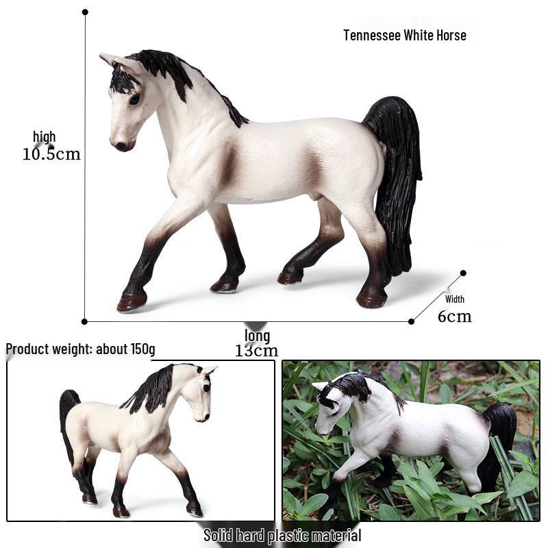 Трансграничное украшение для рабочего стола «Степной конь»: Черно-белая модель североамериканской дикой лошади