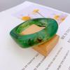 Vintage Acrylic Wide Bracelet Retro Geometry Geometric Irregular Bangle  Daily