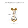 Колышки для кемпинга и тентов из алюминиевого сплава, дизайн "Рыбья кость" с пружинным фиксатором-зонтиком