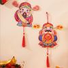 The God of Wealth New Year Pendant Exquisite DIY Spring Festival Magnetic Stickers Festive Propitious