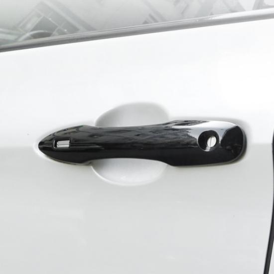 Black Before&After Car Door Handles Cover Trim 4pcs For Toyota Corolla -