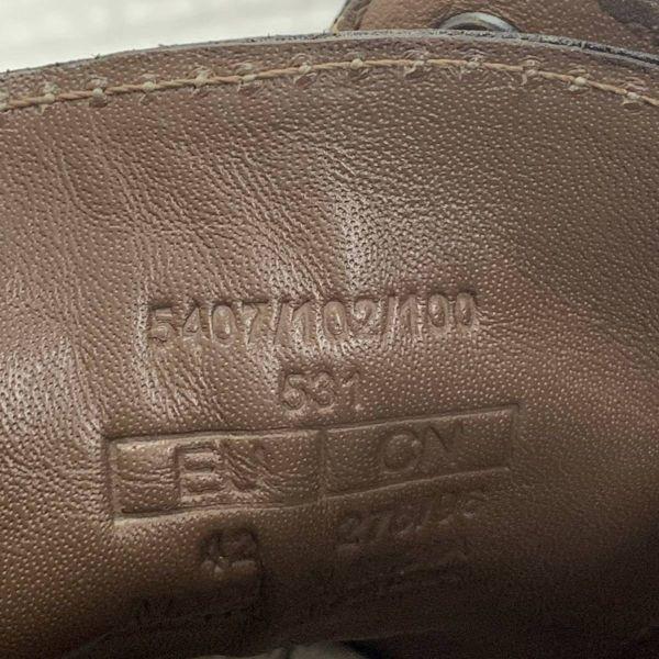 Zara Кожаные деловые туфли с простым носком, коричневые, 42, 26.5-27.0(ИСПОЛЬЗОВАЛ)