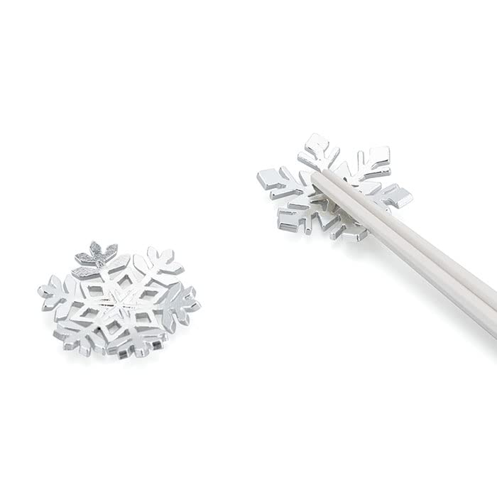 Васи Жестяные Хрустальные Подставки для Палочек Снежинка Дизайн [Упаковка Nousaku] (5 кусков)