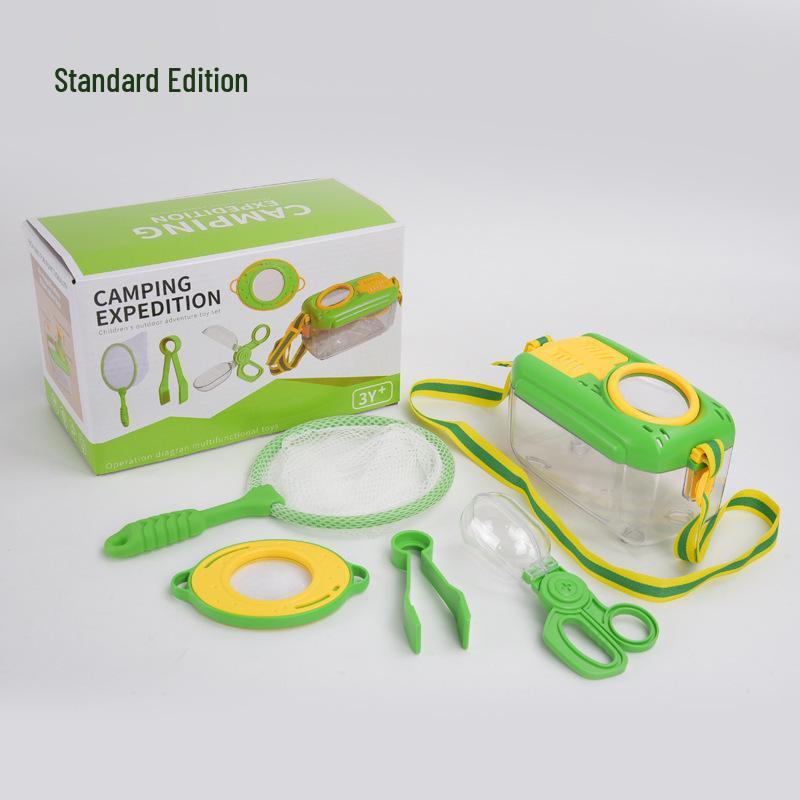 Детский набор для приключений: Коробка для насекомых, Компас, Лупа, Телескоп для исследования на открытом воздухе