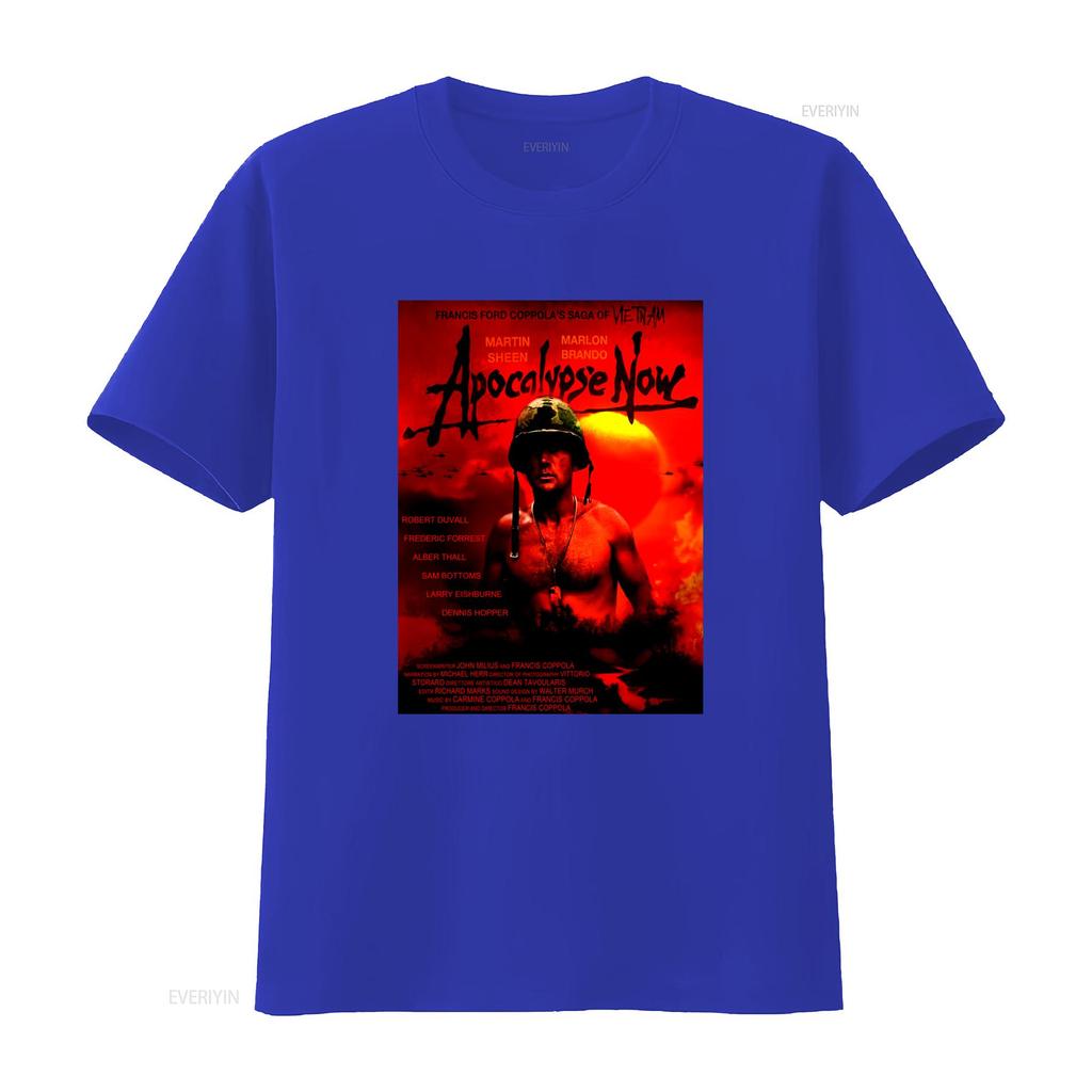Apocalypse Now V33 Movie Poster Print Mens T Shirt Available in Sizes S 5XL vintage Washed Stylish fashion graphic Versatile