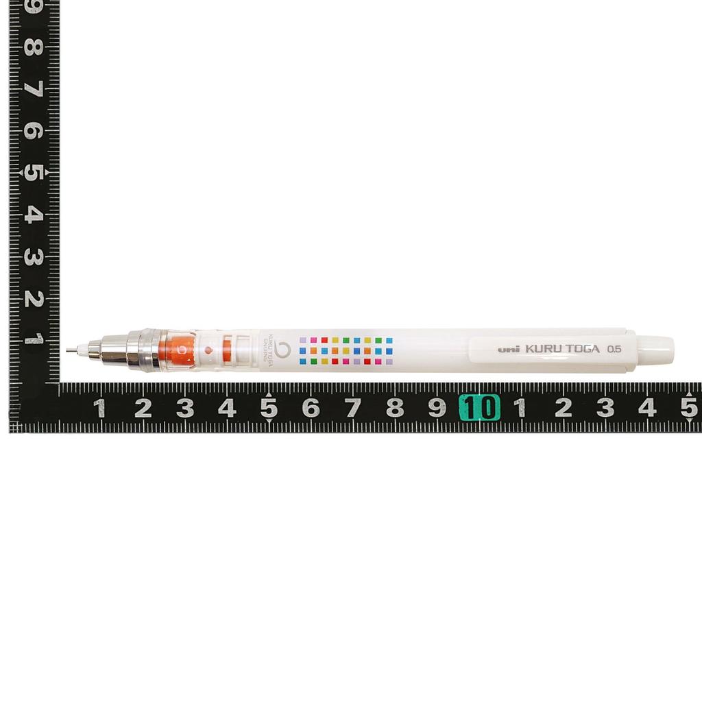 Mitsubishi Pencil Механический карандаш оранжевый грифель "Kurutoga" 0,5 мм [белый] M5-450C.WH