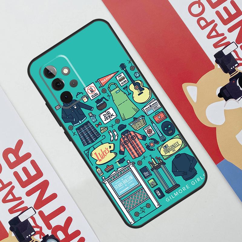 Чехол-коллаж «Девочки Гилмор» для Samsung Galaxy A14 A24 A34 A54 A51 A71 A13 A23 A33 A53 A12 A22 A32 A42 A52