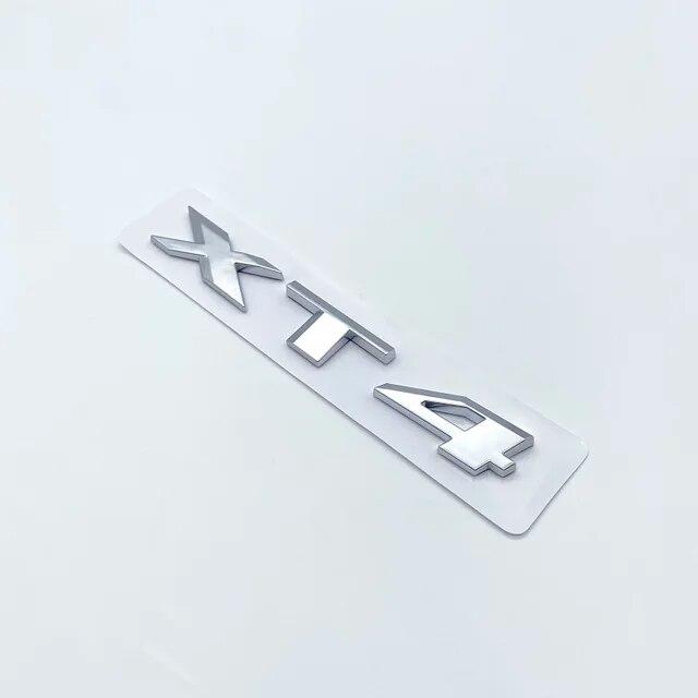 3D буквы и цифры эмблема для Cadillac XT4 XT5 XT6 XTS AWD крышка багажника автомобиля заводская табличка логотип наклейка хром глянцевый черный