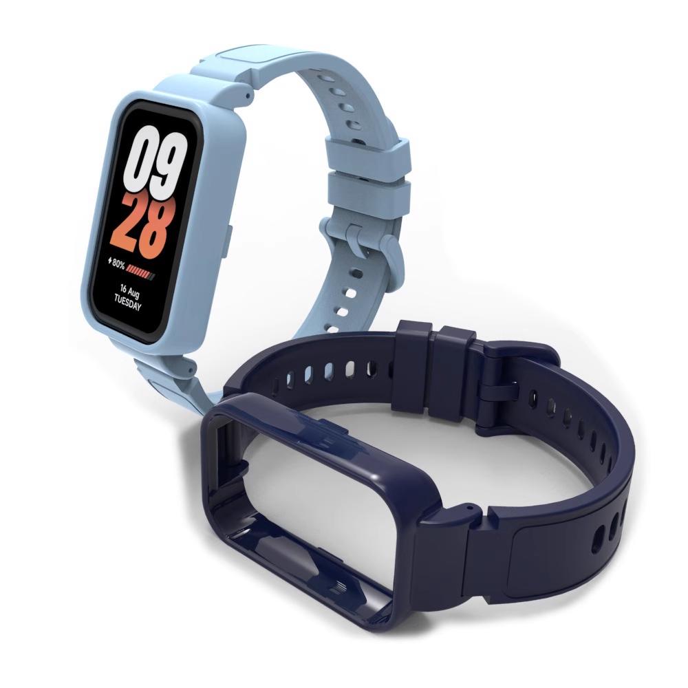 Для Xiaomi mi band 9 активные аксессуары для умных часов sprot Силиконовый браслет correa Защитный корпус Cover для Redmi band 3 Чехол+Ремешок