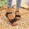Босоножки большого размера, обувь на плоской подошве, сандалии, пляжная обувь, женская обувь