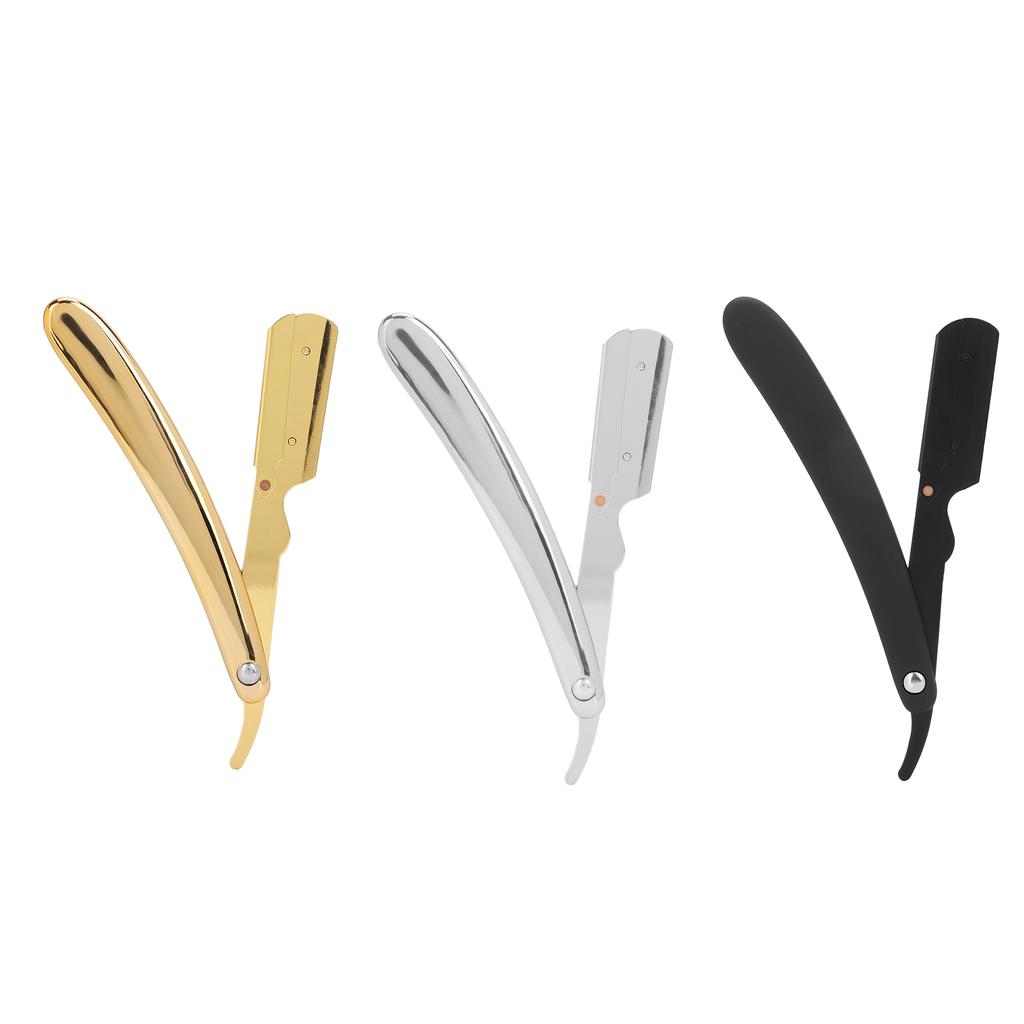 Men\'s Folding Handle Plated Professional Straight for Hair Salon (Without Blade)