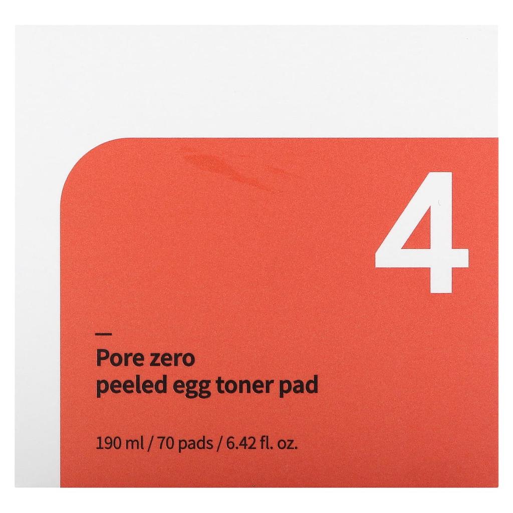 NUMBUZIN 4 тонера Pore Zero Field Egg, 70 листов, 6,42 жидких унций (190 мл)