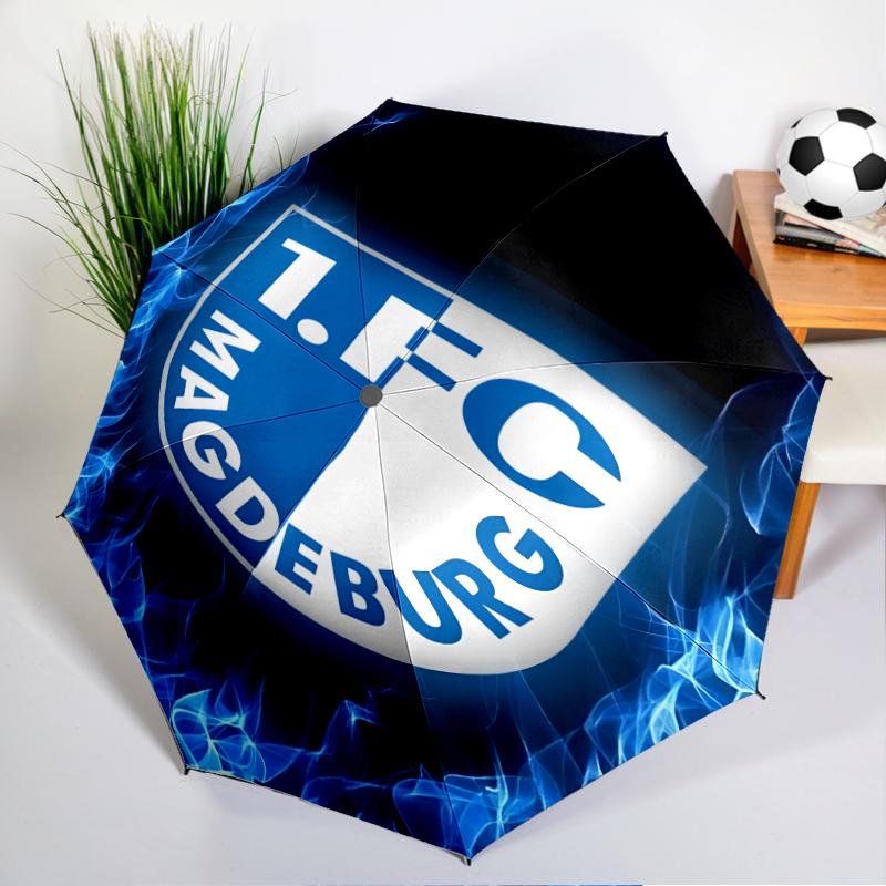 Magdeburg Flames Automatic Folding Umbrella - 8-Rib Travel Umbrella with Auto Open/Close & Portable, Gift for Christmas, Birthdays