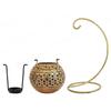 Dhoop & Tea Light Candle Holder/Lantern Hanging Antique Gold Finish for Diwali Gifts | Home Decoration | Gifts | Home Decor