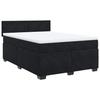 Cadre de lit avec matelas - Maison Exclusive - Noir - 140x190 cm - Velours - 2 places
