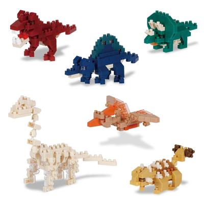 Kawada Nano Block Мини Нано Динозавр (BOX) NBMC_68S 1BOX = 6 штук, всего 6 типов