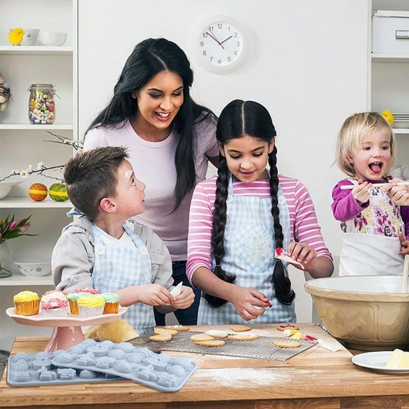 Easter Series Silicone Cake Moulds Mousse Moulds Pastry Decorating Tool Dessert Molds Chocolate Mould for Kitchen Baking