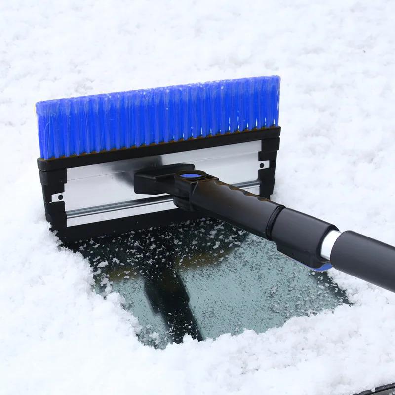 Multifunctional Telescopic Snow Removal Tool for Car Glass Defrosting Detachable Brush